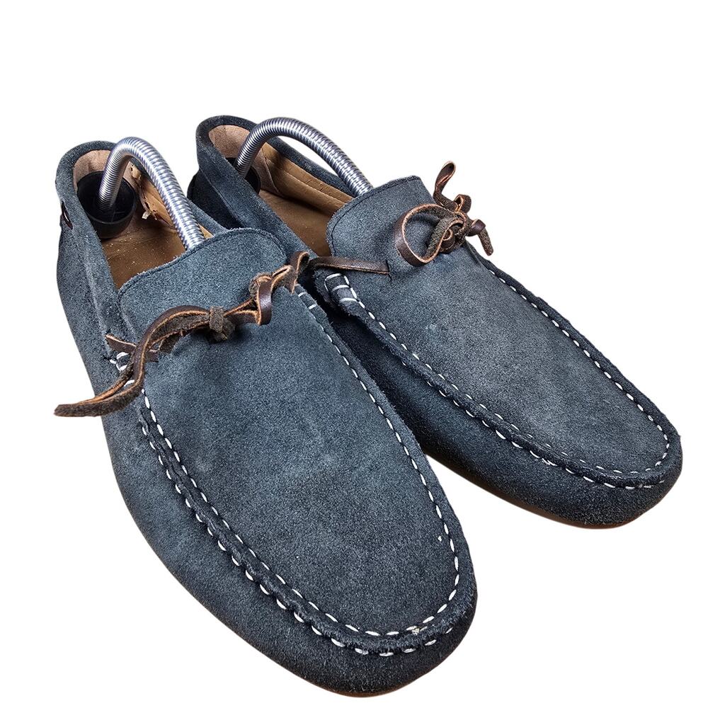 Massimo Dutti Shoes Mens Gray Driving Loafers Tie Slip On men's EU 44 US 10.5-11 - Picture 1 of 11